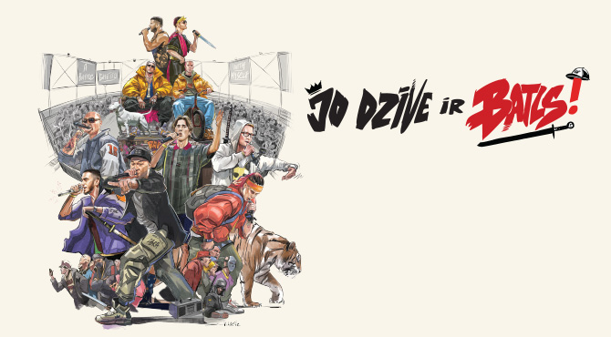drawn animated poster